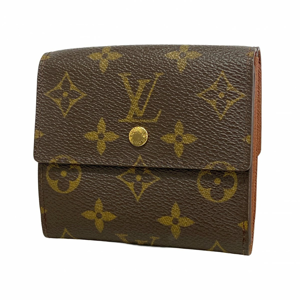 Louis Vuitton Tri fold Wallet Monogram Portemonnaie Billet Carte Credit Brown